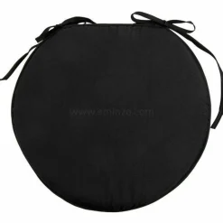 Galette de chaise ronde (40 cm) Nelson Noire