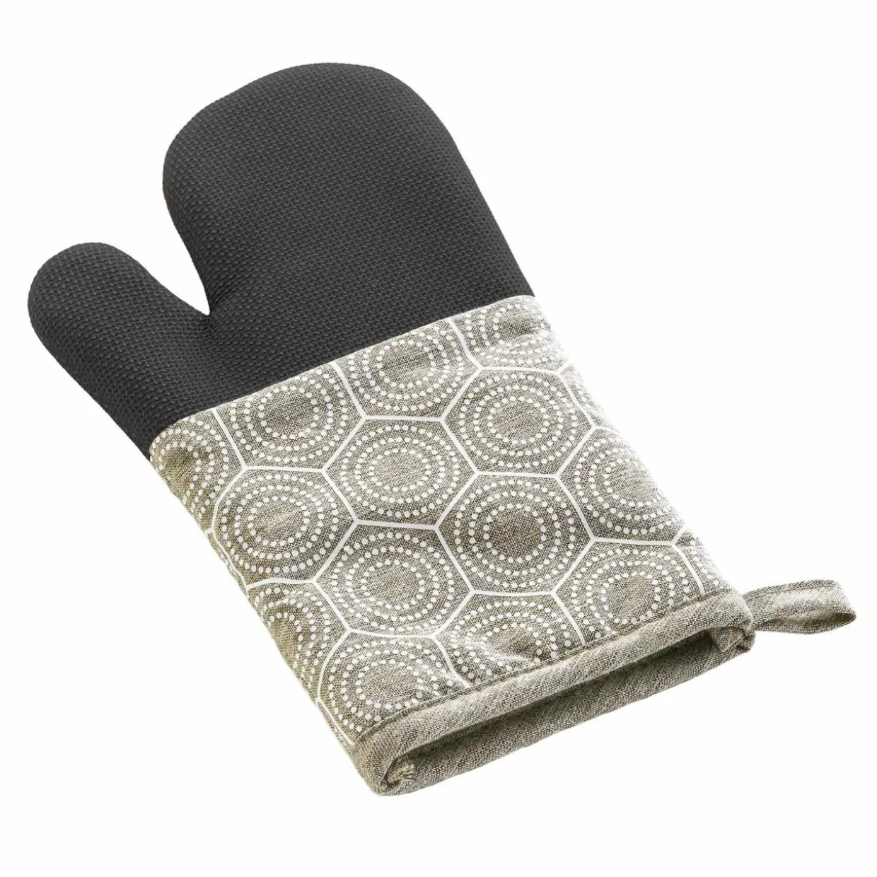 Gant de cuisine ambidextre coton (30x18 cm) Alveis Beige