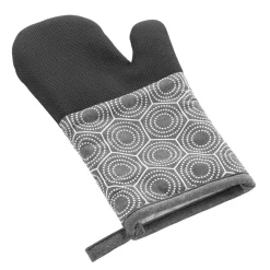 Gant de cuisine ambidextre coton (30x18 cm) Alveis Gris anthracite
