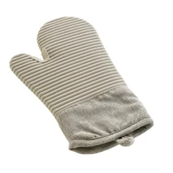 Gant de cuisine ambidextre coton (30x18 cm) Adam Beige