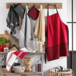 Gant et manique coton recyclé Cuisiline Bordeaux