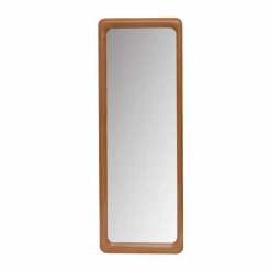 Grand miroir à poser en bois (H173 cm) Delhi Naturel beige