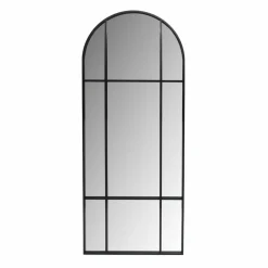 Grand miroir à poser en métal (H173 cm) Industriel Noir
