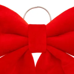 Grand nœud de Noël (H35 cm) Pimlico velours Rouge