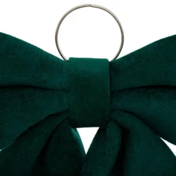 Grand nœud de Noël (H72 cm) Prestige velours Vert sapin