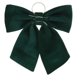 Grand nœud de Noël (H72 cm) Prestige velours Vert sapin