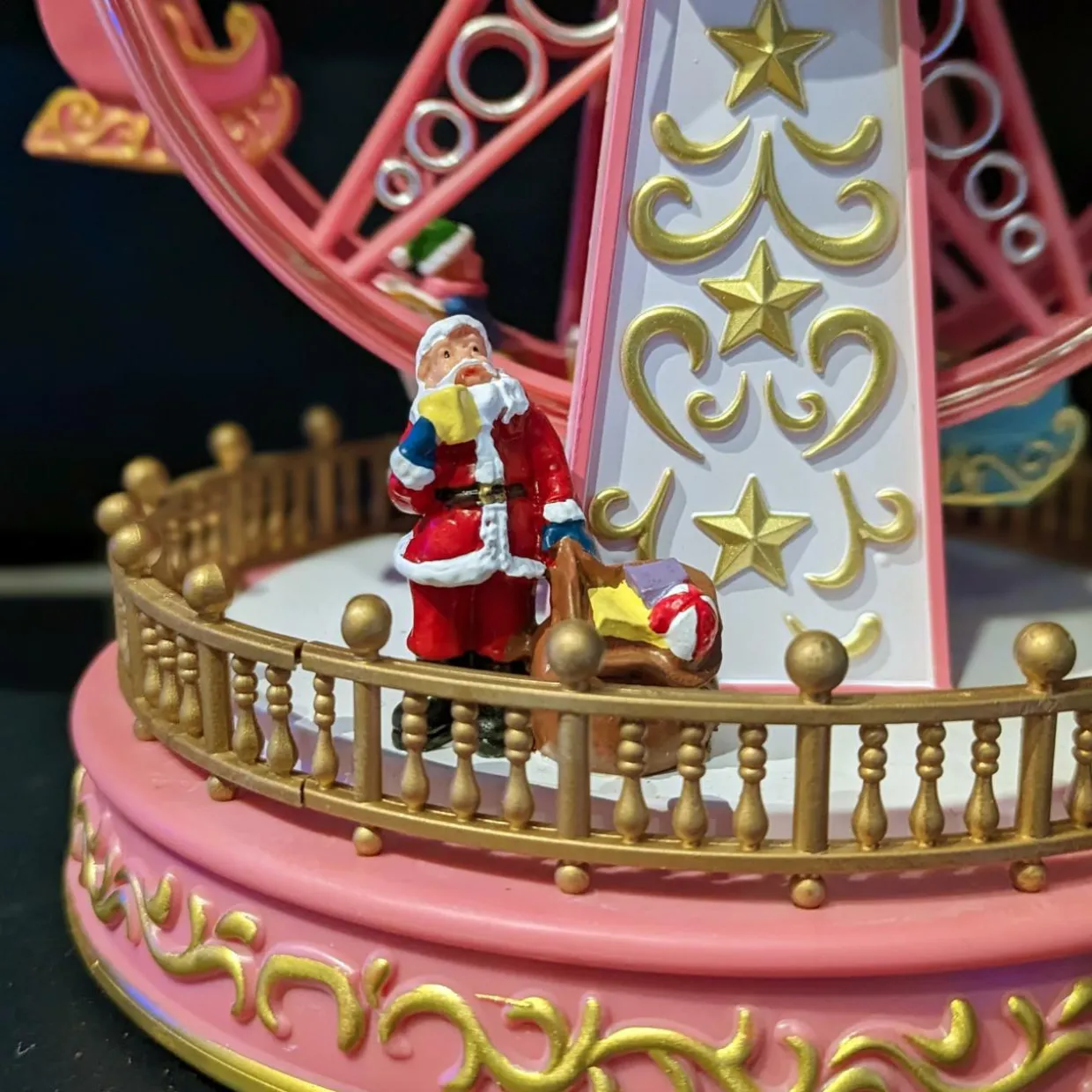 Grande roue lumineuse et musicale à piles Féery