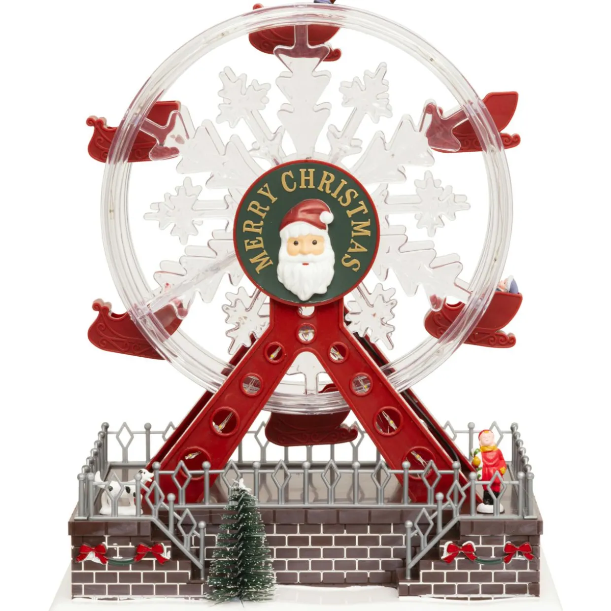 Grande roue musicale et animée (H28 cm) Christmas Multicolore
