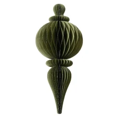 Grande Suspension de Noël en papier (H80 cm) fermeture Magnétique Vert romarin