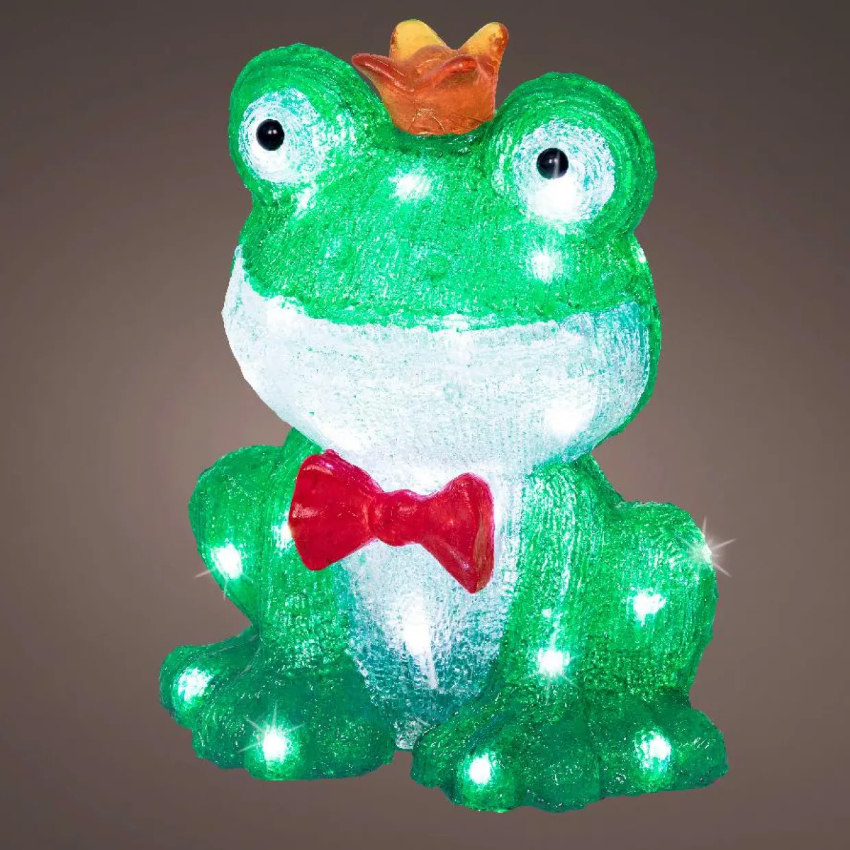 Grenouille lumineuse 40 LED (H28 cm) Albert the King Blanc froid