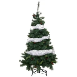 Guirlande de Noël (5 m) Flocons Argent