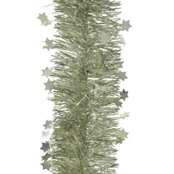 Guirlande de Noël (D9 cm) étoilée Alpine Menthe blanche