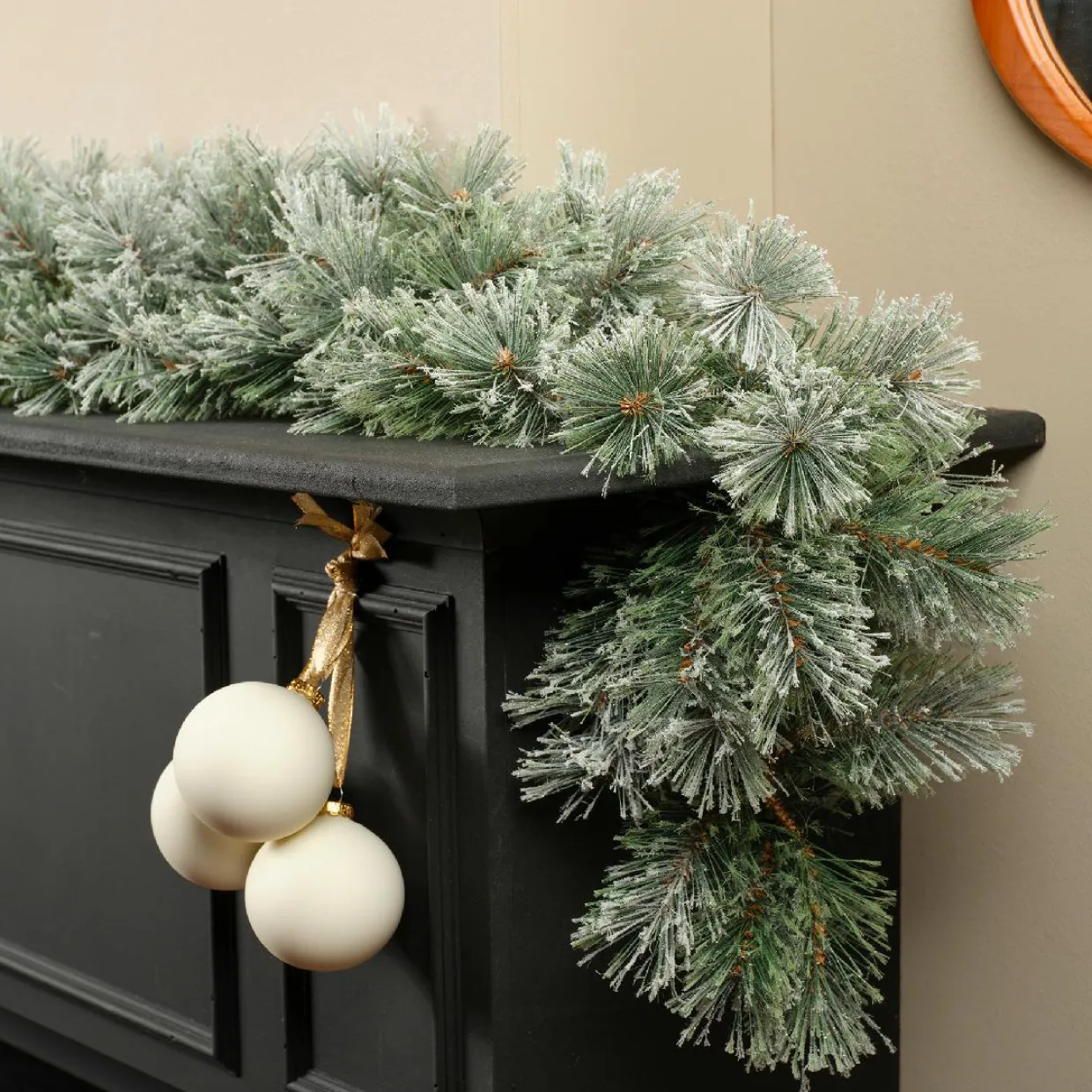 Guirlande de sapin (270 - D25 cm) Bromley Vert enneigé