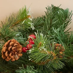 Guirlande de sapin (180 cm - D31) Ipswich Vert enneigé