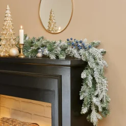 Guirlande de sapin (270 cm - D20) Aspen Vert enneigé