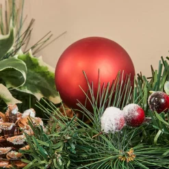 Guirlande de sapin (200 cm) Festivités Rouge