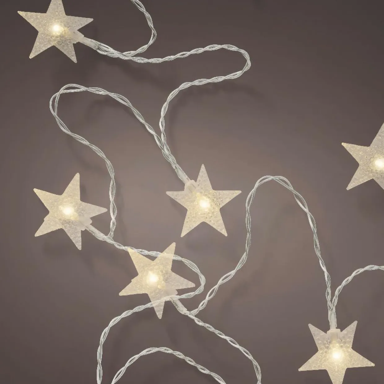 Guirlande lumineuse 24 LED (4,6 m) Étoiles filantes Blanc chaud