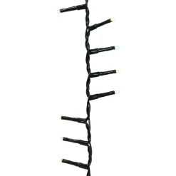 Guirlande lumineuse 11 m 500 LED câble vert Luxe Bicolore Blanc chaud et froid