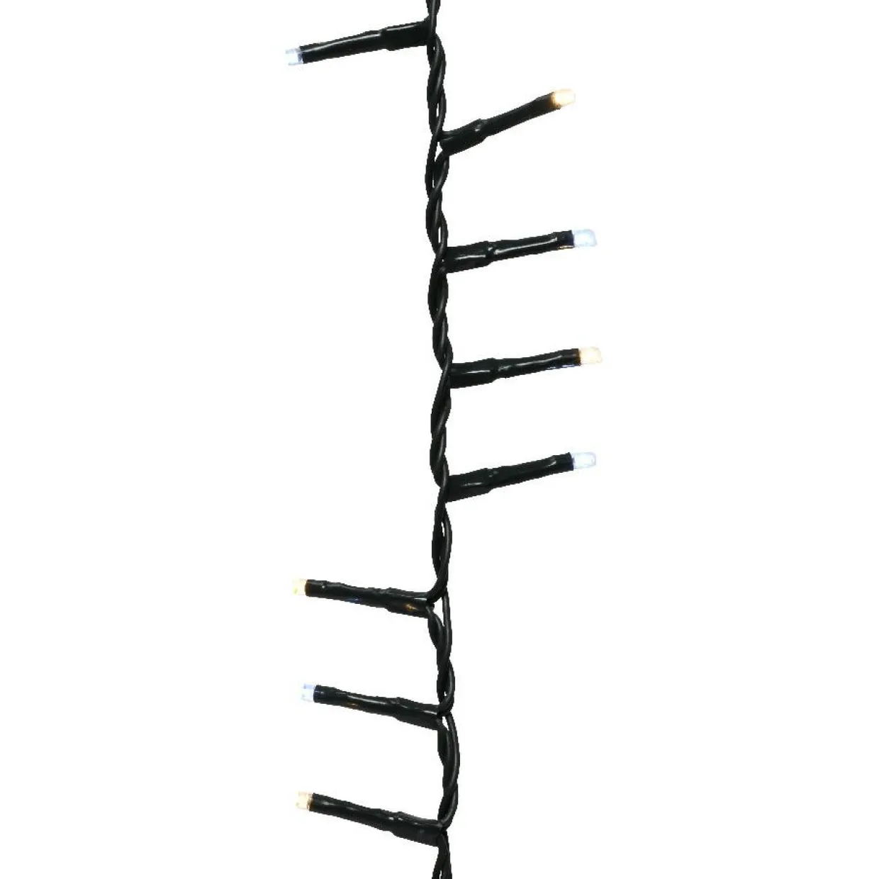 Guirlande lumineuse 11 m 500 LED câble vert Luxe Bicolore Blanc chaud et froid