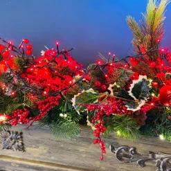 Guirlande lumineuse 8 m 128 LED câble vert Flashing light Bicolore Rouge et blanc chaud