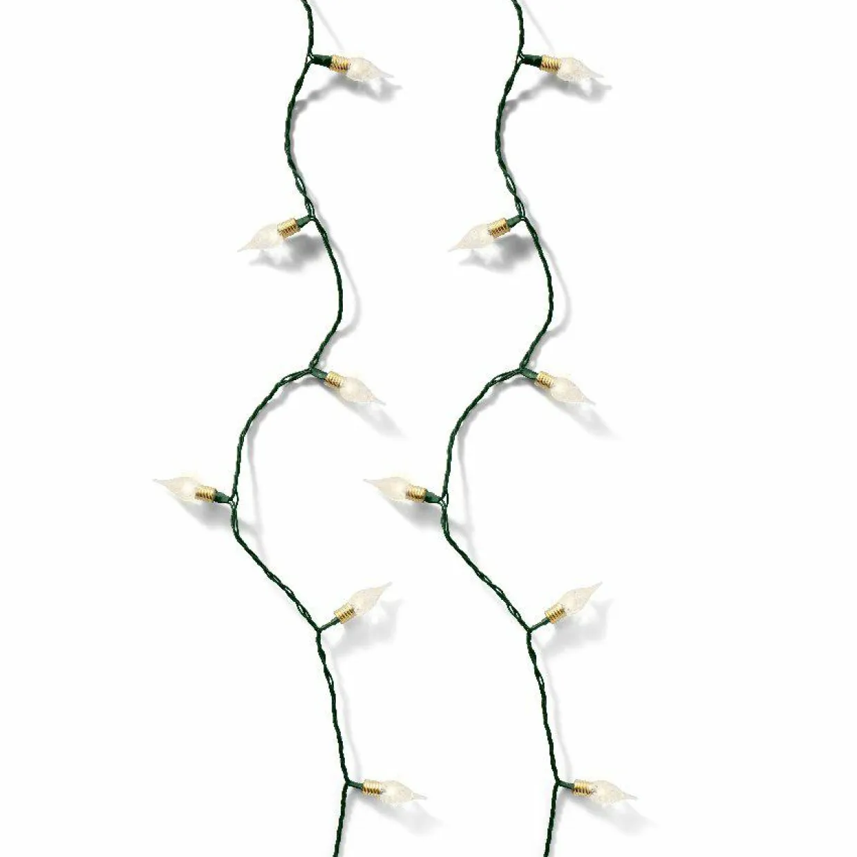 Guirlande lumineuse 18 m 180 LED câble vert Vintage Blanc chaud