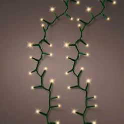 Guirlande lumineuse 22,50 m 1000 LED câble vert Luxe Blanc chaud Champagne