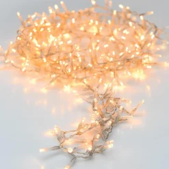 Guirlande lumineuse 45 m 2000 LED câble transparent Luxe Blanc chaud