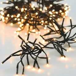 Guirlande lumineuse 11 m 1512 LED câble noir Boa Blanc chaud