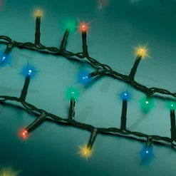 Guirlande lumineuse 16 m 750 LED câble vert Luxe Multicouleur