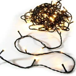 Guirlande lumineuse 10 m 100 LED câble vert Timer Blanc chaud