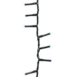 Guirlande lumineuse 11 m 500 LED câble vert Luxe Tricolore Vert/Bleu/Blanc