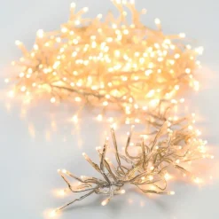 Guirlande lumineuse 8,40 m 1152 LED câble transparent Boa Blanc chaud