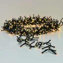 Guirlande lumineuse 15 m 1060 LED câble noir Boa effet cascade Blanc chaud