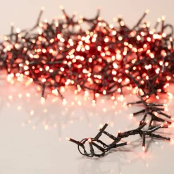 Guirlande lumineuse 16 m 750 LED câble vert Luxe Rouge