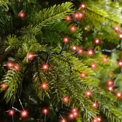 Guirlande lumineuse 16 m 750 LED câble vert Luxe Rouge