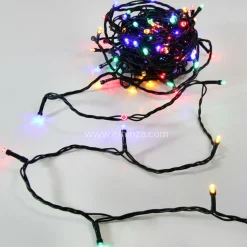 Guirlande lumineuse 50 m 500 LED câble vert Timer Multicolore