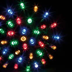 Guirlande lumineuse 10 m 100 LED câble vert Timer Multicolore