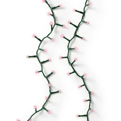 Guirlande lumineuse 11 m 500 LED câble vert Luxe Rose