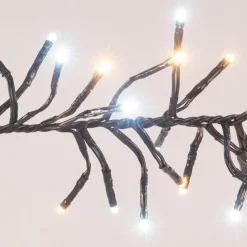 Guirlande lumineuse 21,80 m 3000 LED câble noir Boa Bicolore Blanc chaud et froid