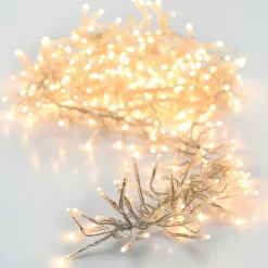 Guirlande lumineuse 14,60 m 2016 LED câble transparent Boa Blanc chaud