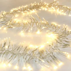 Guirlande lumineuse 14,60 m 2016 LED câble transparent Boa Blanc chaud