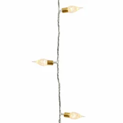 Guirlande lumineuse 18 m 180 LED câble transparent Vintage Blanc chaud
