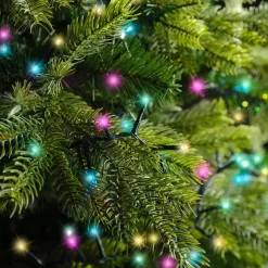 Guirlande lumineuse 7,50 m 350 LED câble vert Luxe Multicolore pastel