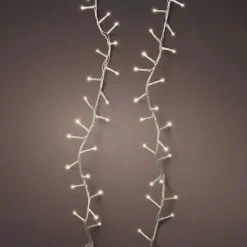 Guirlande lumineuse 11 m 500 LED câble transparent Luxe Blanc chaud