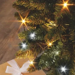 Guirlande lumineuse 8 m 128 LED câble vert Flashing light Bicolore Blanc chaud et froid