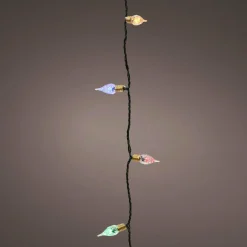 Guirlande lumineuse 18 m 180 LED câble vert Vintage Multicolore