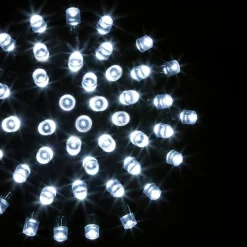 Guirlande lumineuse 10 m 100 LED câble vert Timer Blanc froid