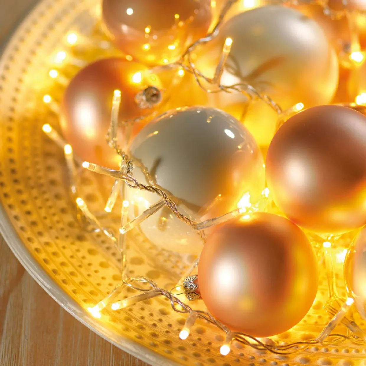 Guirlande lumineuse 16 m 750 LED câble transparent Luxe Blanc chaud