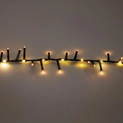 Guirlande lumineuse 20 m 1410 LED câble noir Boa effet cascade Blanc chaud