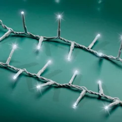 Guirlande lumineuse 11 m 500 LED câble blanc Luxe Blanc froid